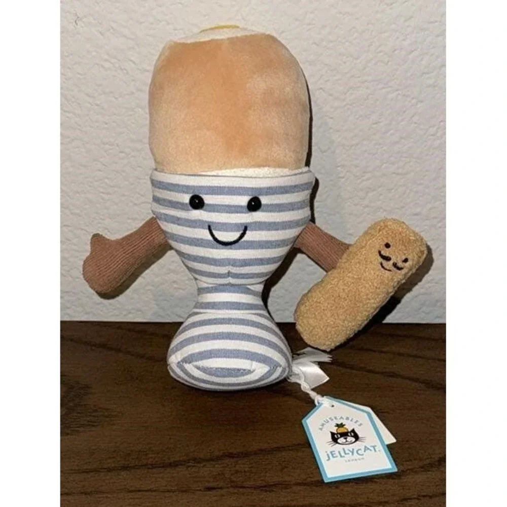 NWT Jellycat Amuseables Eggetha Egg & Lance Soldier Plush Authentic USA Seller